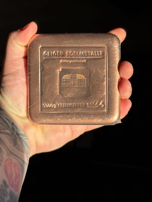1 KG GEIGER KILO COPPER BAR – MINT SEALED w/ COA 🔥