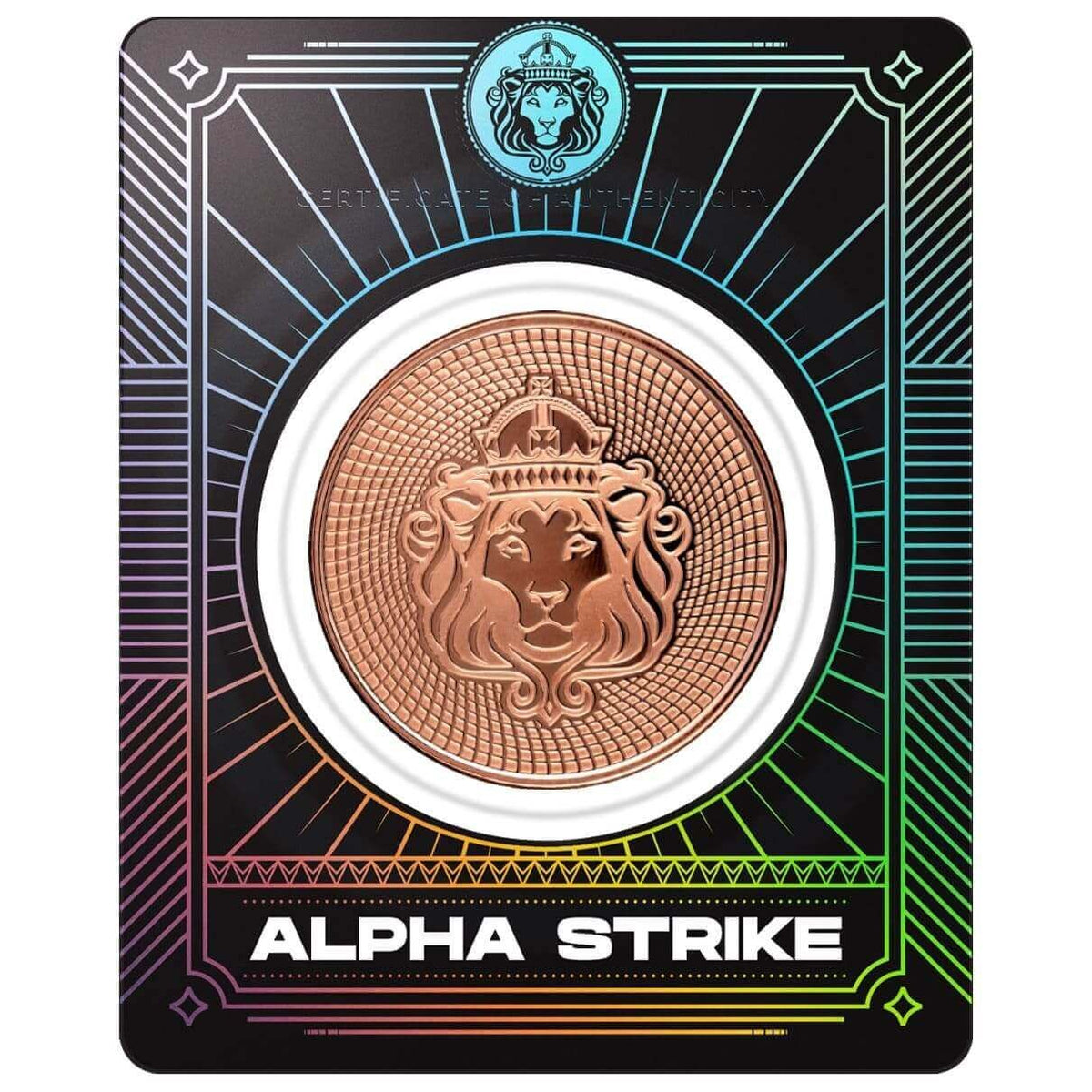 Scottsdale Vortex Alpha Strike, ronde de cuivre 1 oz