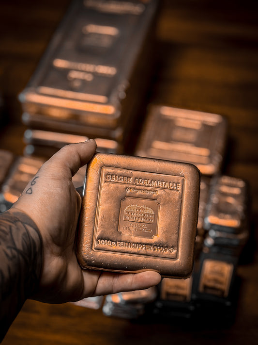 1 KG GEIGER KILO COPPER BAR – MINT SEALED w/ COA 🔥