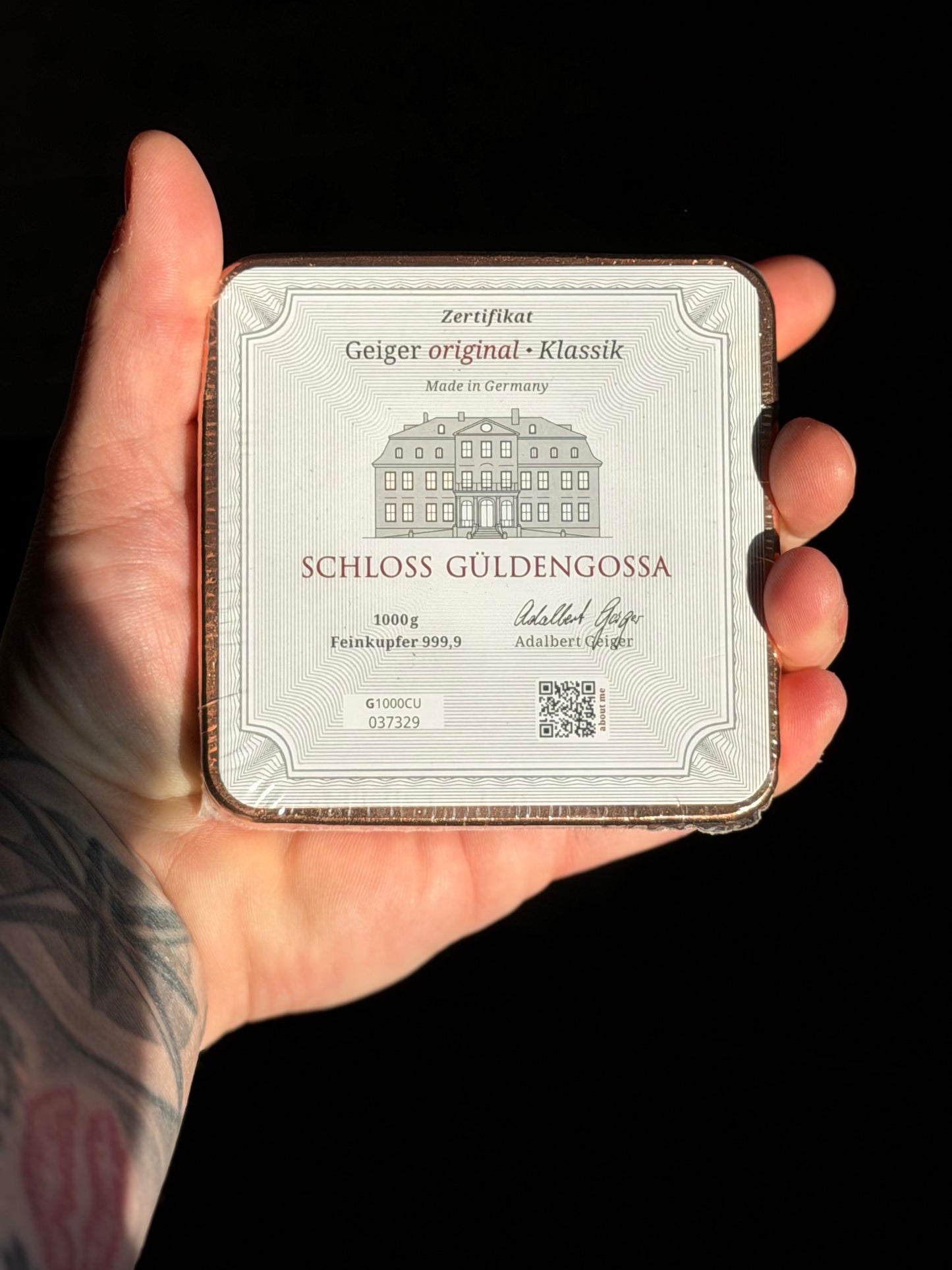 1 KG GEIGER KILO COPPER BAR – MINT SEALED w/ COA 🔥