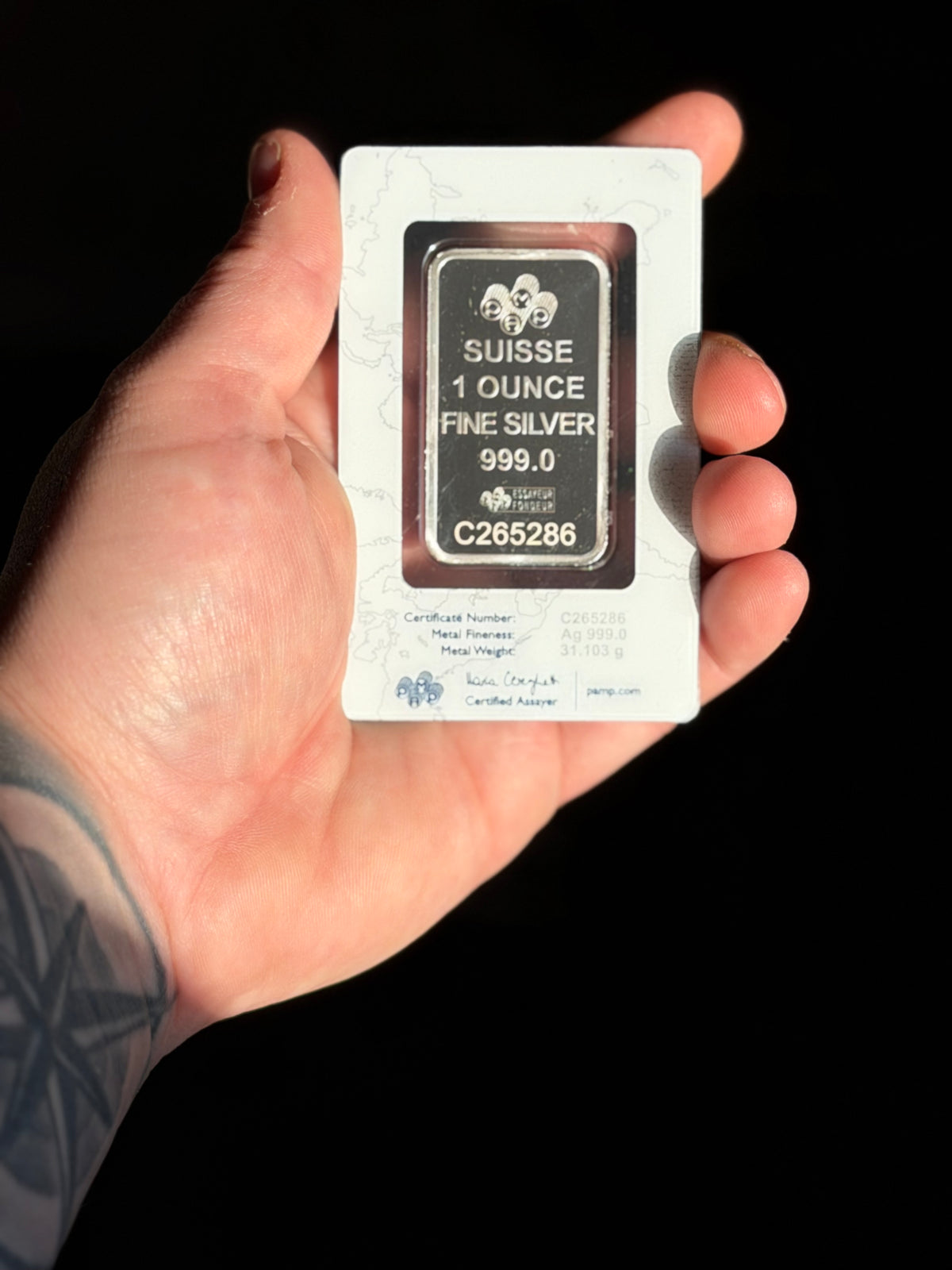 PAMP Suisse Lady Fortuna | Lingot d’argent 1 oz en CertiPAMP