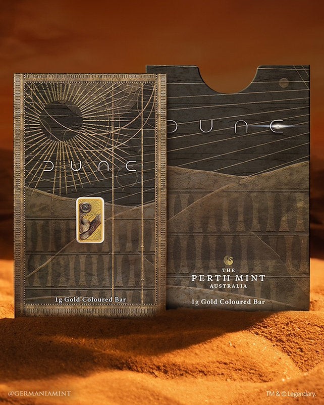 DUNE | Lingot d’or colorisé 1 g .9999 – Perth Mint