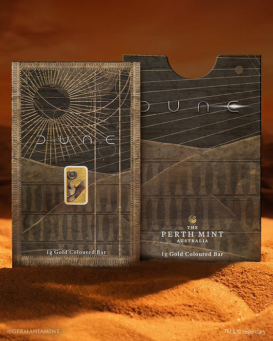 DUNE | Lingot d’or colorisé 1 g .9999 – Perth Mint