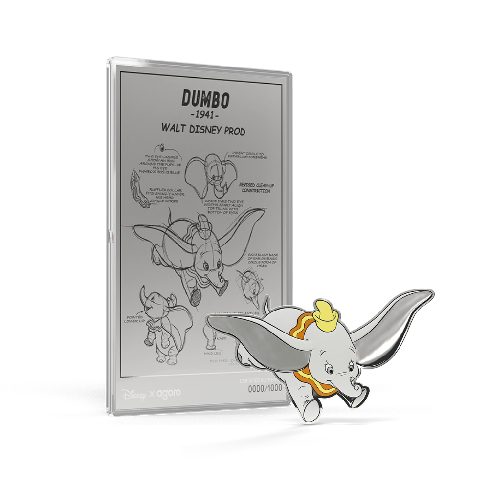 Agoro Disney Dumbo 2026 – ensemble argent 3/4 oz et foil 5 g