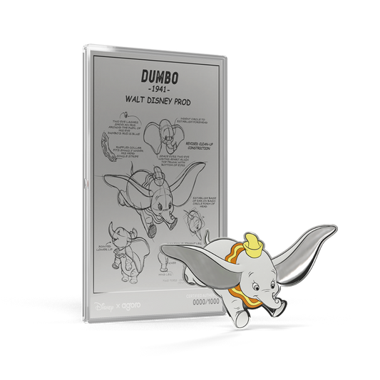 Agoro Disney Dumbo 2026 – ensemble argent 3/4 oz et foil 5 g