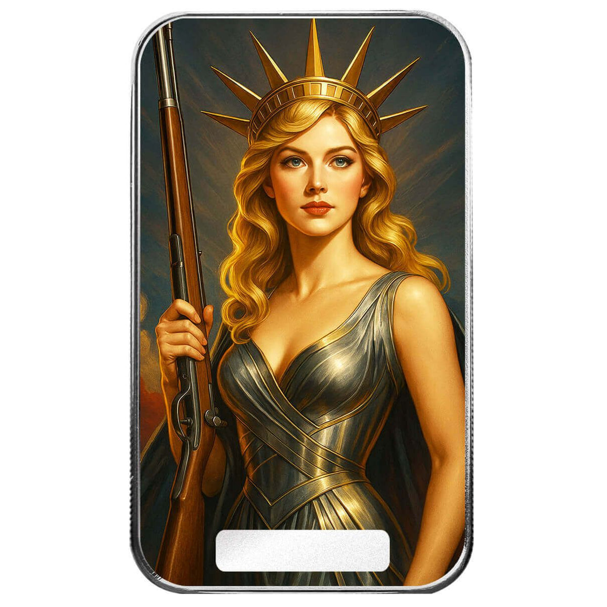 Americana Lady Liberty 2025, lingot d’argent colorisé 1 oz