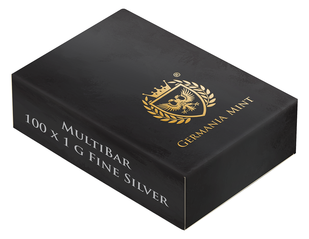 Germania Mint Silver MultiBar 100 x 1 g — boîte officielle scellée