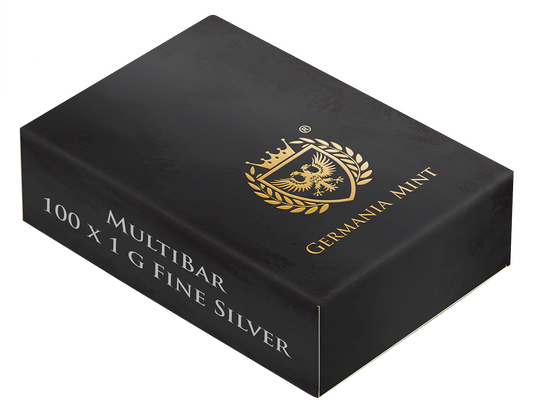 Germania Mint Silver MultiBar 100 x 1 g — boîte officielle scellée