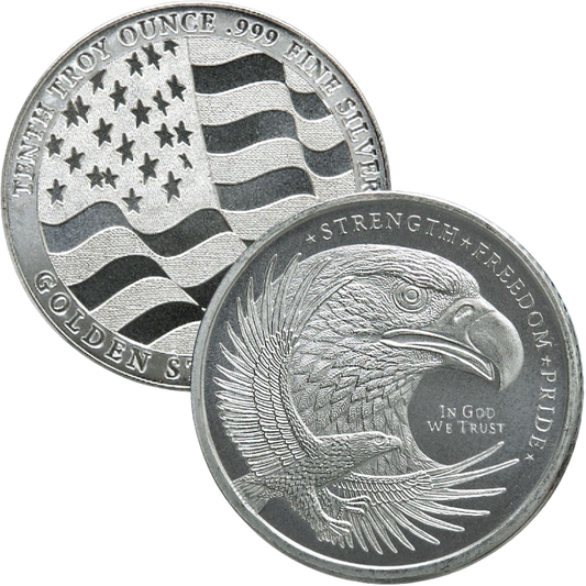 Golden State Mint Silver Eagle – ronde d’argent 1/10 oz