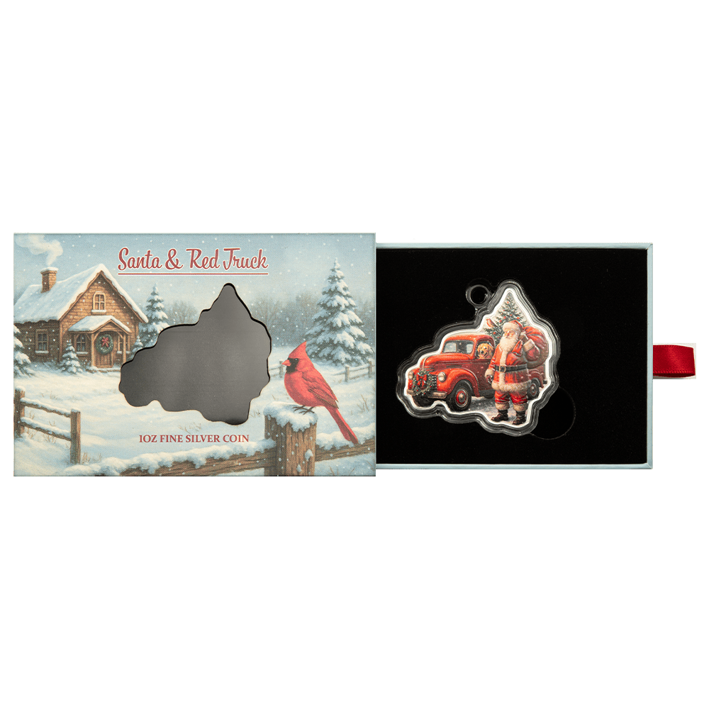 PAMP Santa & Red Truck 2026 presentation box open