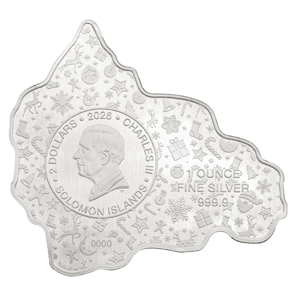 PAMP Santa & Red Truck 2026 1 oz silver coin - reverse
