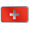 Scottsdale Mint Switzerland Flag 1 oz colorized silver bar
