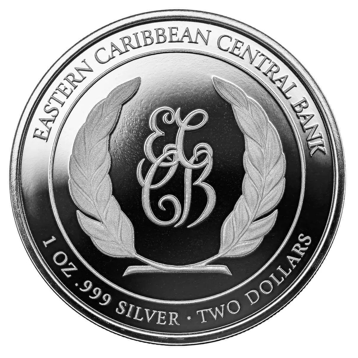St. Vincent & the Grenadines 2024 Paddleboard Couple, pièce d’argent 1 oz — revers EC8